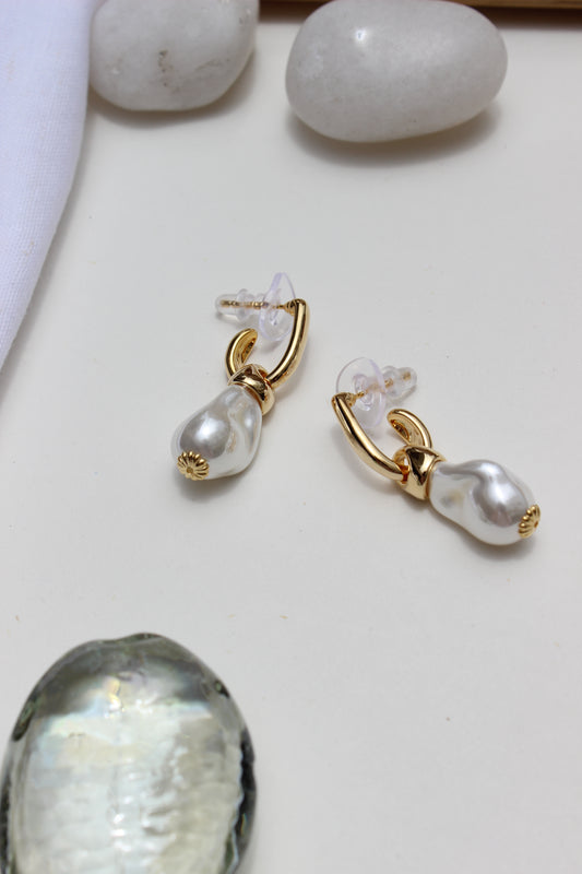 Ocean Muse Earrings on a light background