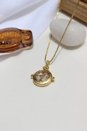 Whitespell Pendant Necklace on a white background