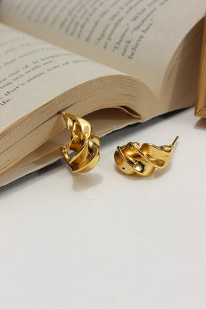 Sunspell Earrings on an open book