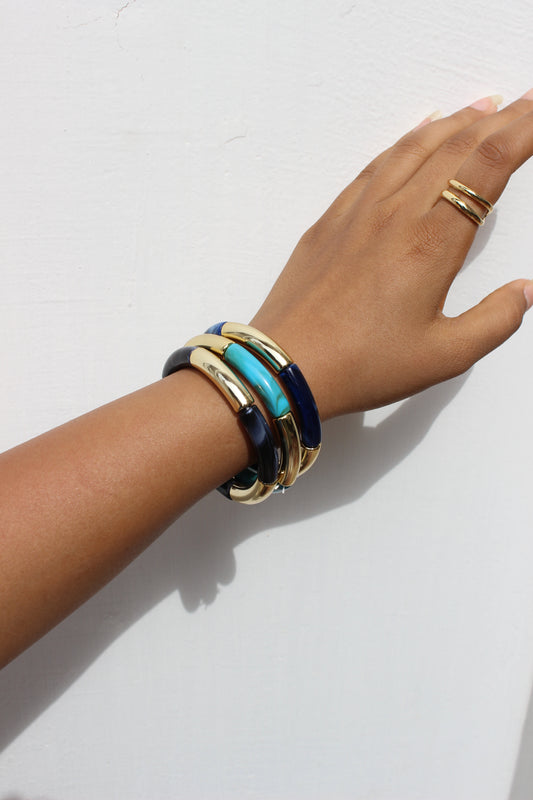 Mistplay Bangle Bracelets on a white background