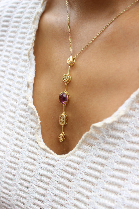 Viola Cascade Necklace