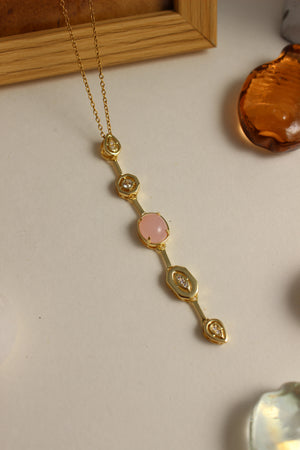 Rosaline Dawn Necklace on a light background