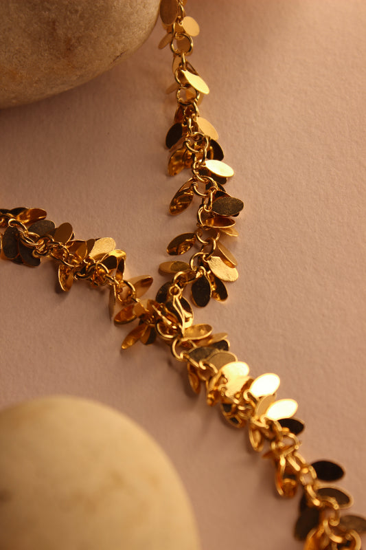 Nightsway Necklace on a textured surface