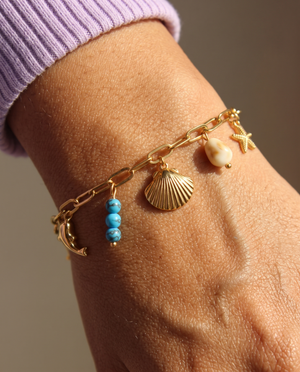 Drifted Charms Bracelet – close-up worn