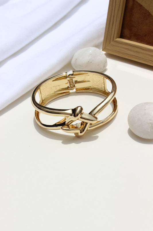 Orbit Wrap Bracelet on a light background