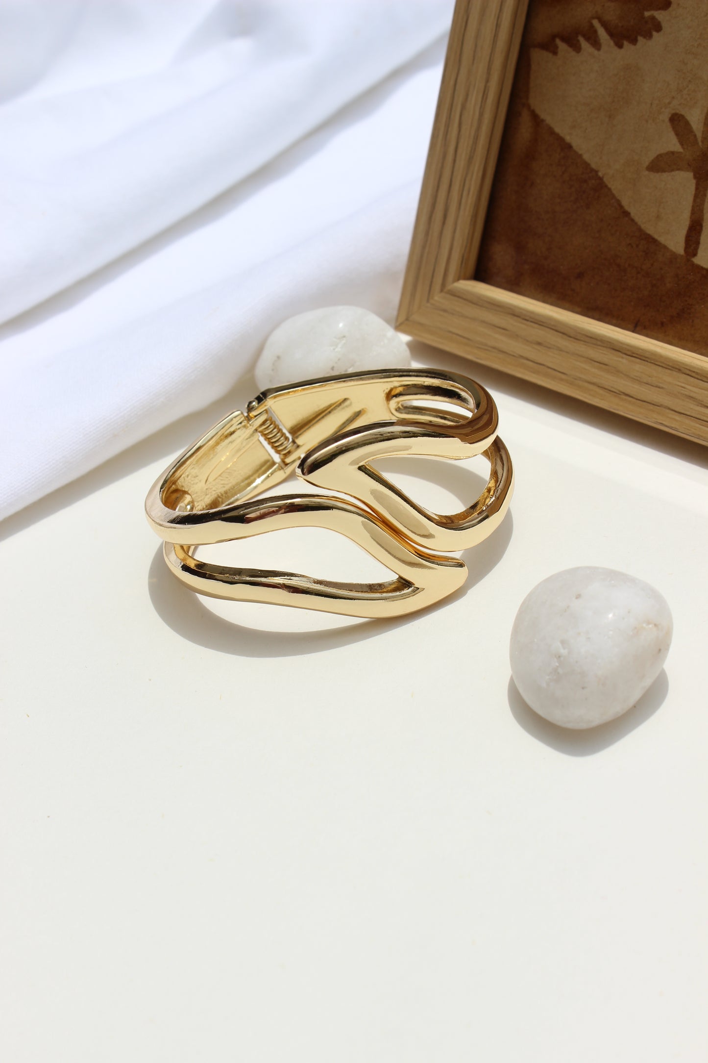 Heavy Petal Bracelet on a white surface 