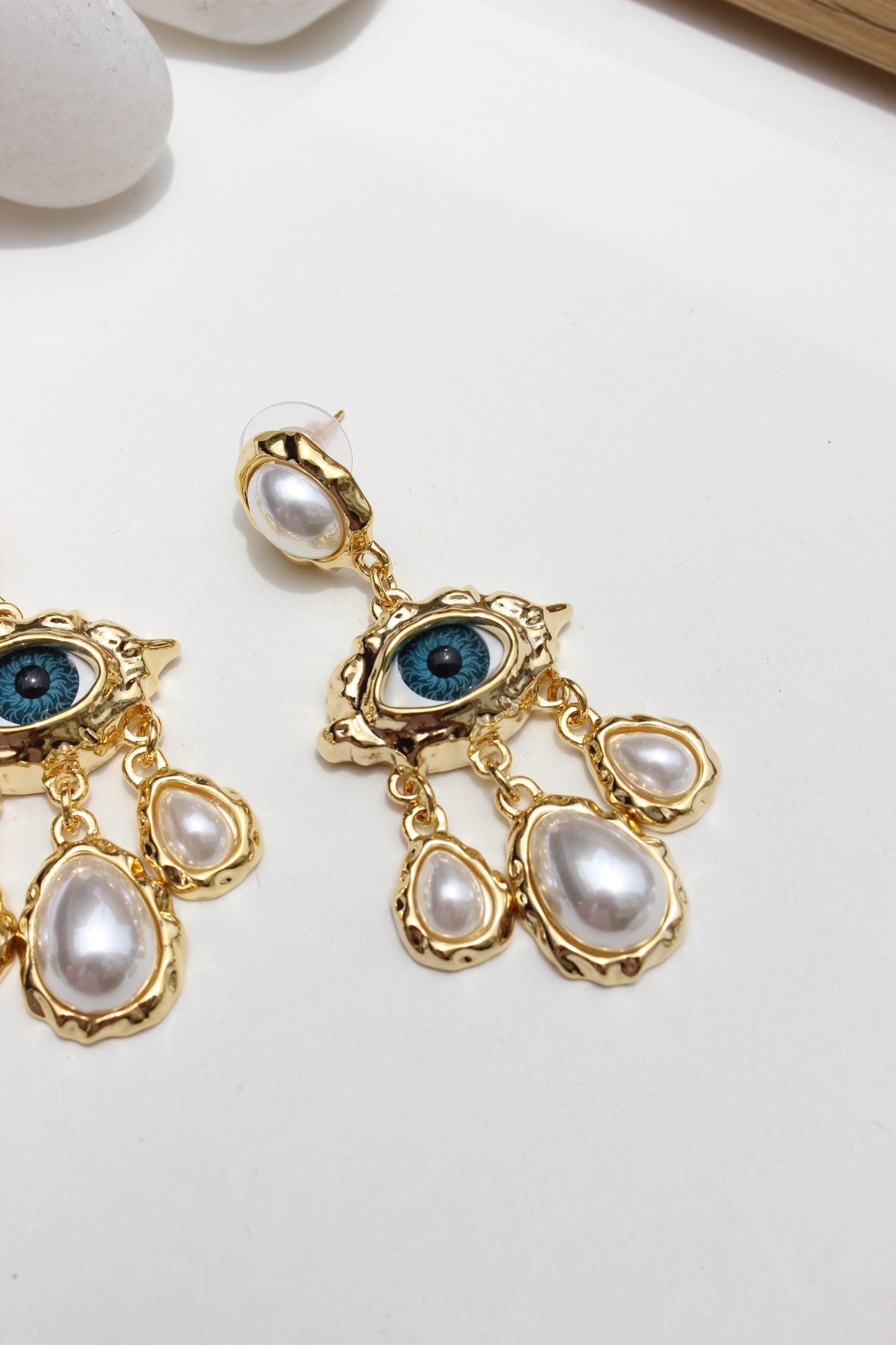 Born of Sea Earrings on a white background