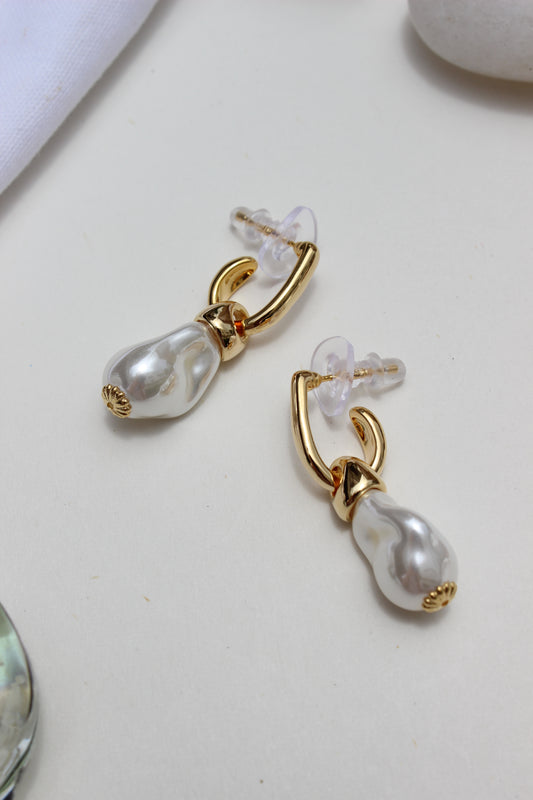 Ocean Muse Earrings on a light background