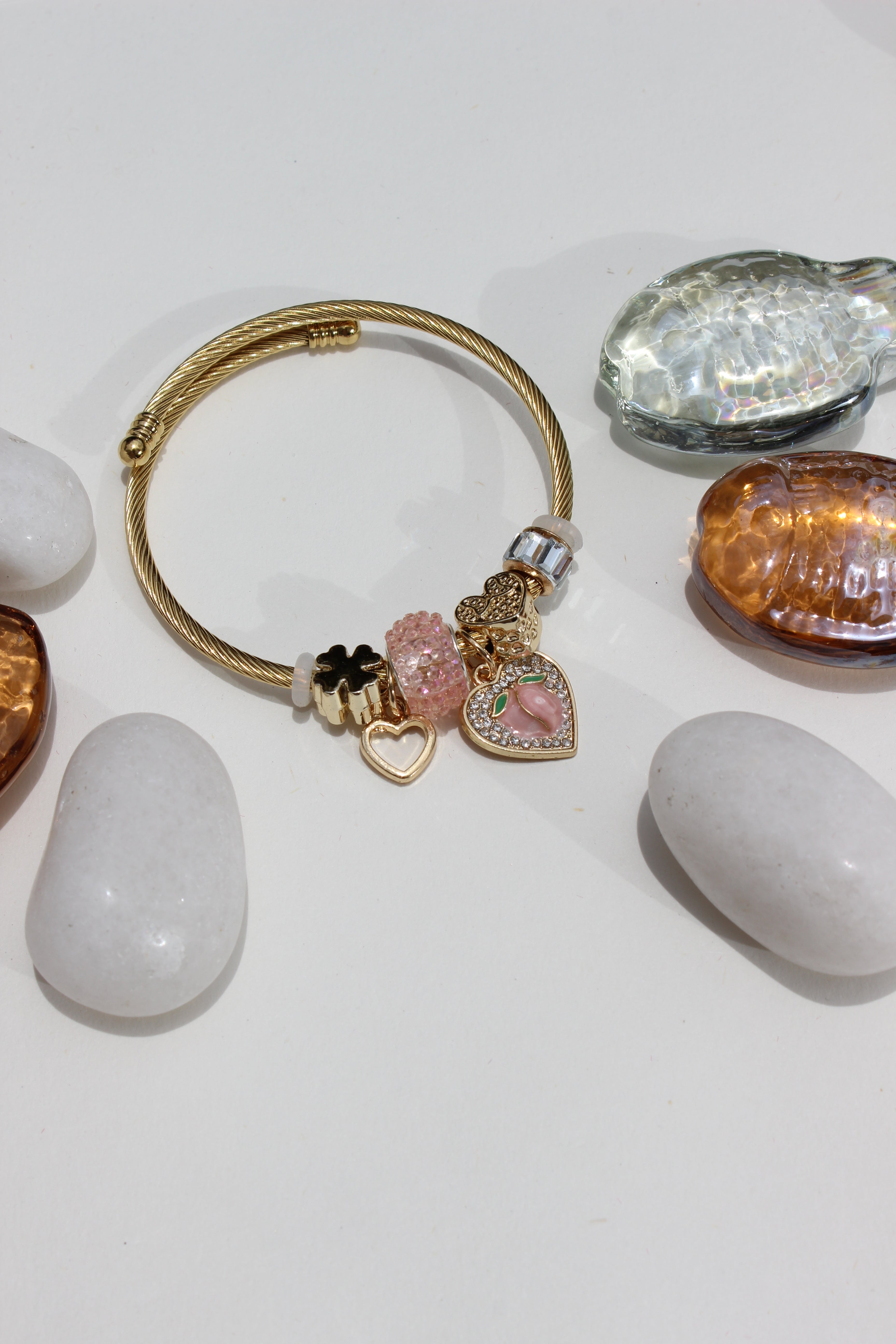 Lovelune Charms Bracelet on a white surface