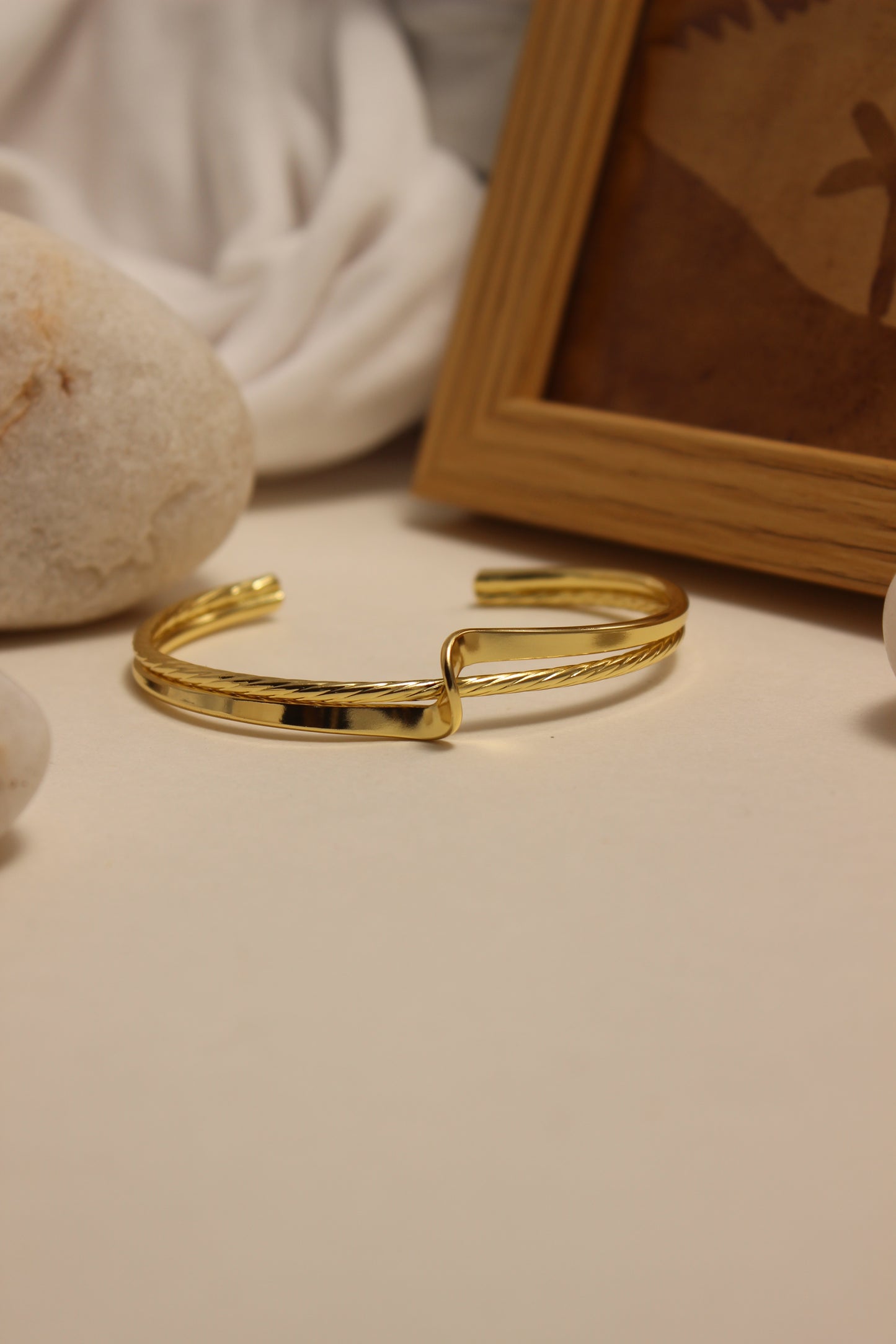 Ouro Cuff Bracelet on a white background