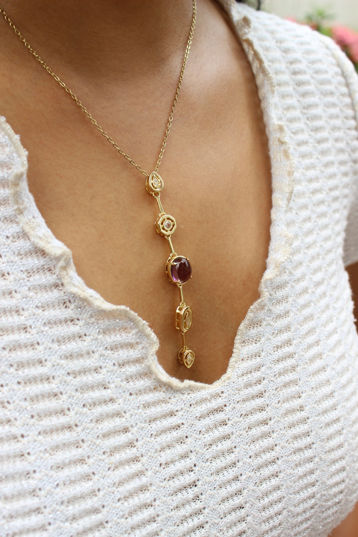Viola Cascade Necklace