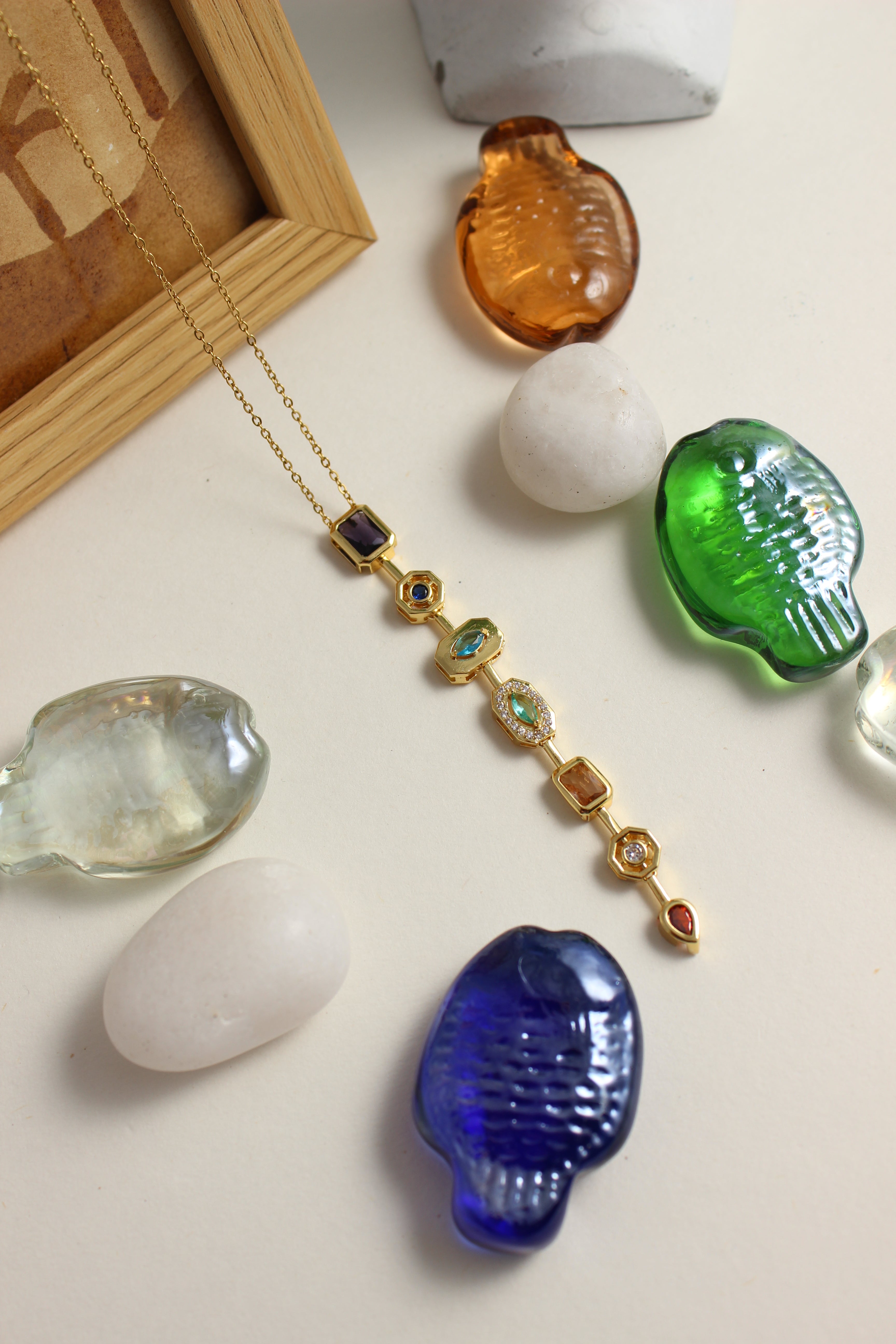 Pastel Pour Necklace