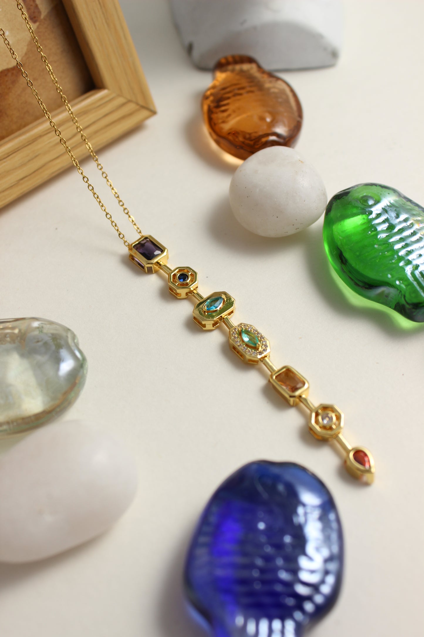 Pastel Pour Necklace