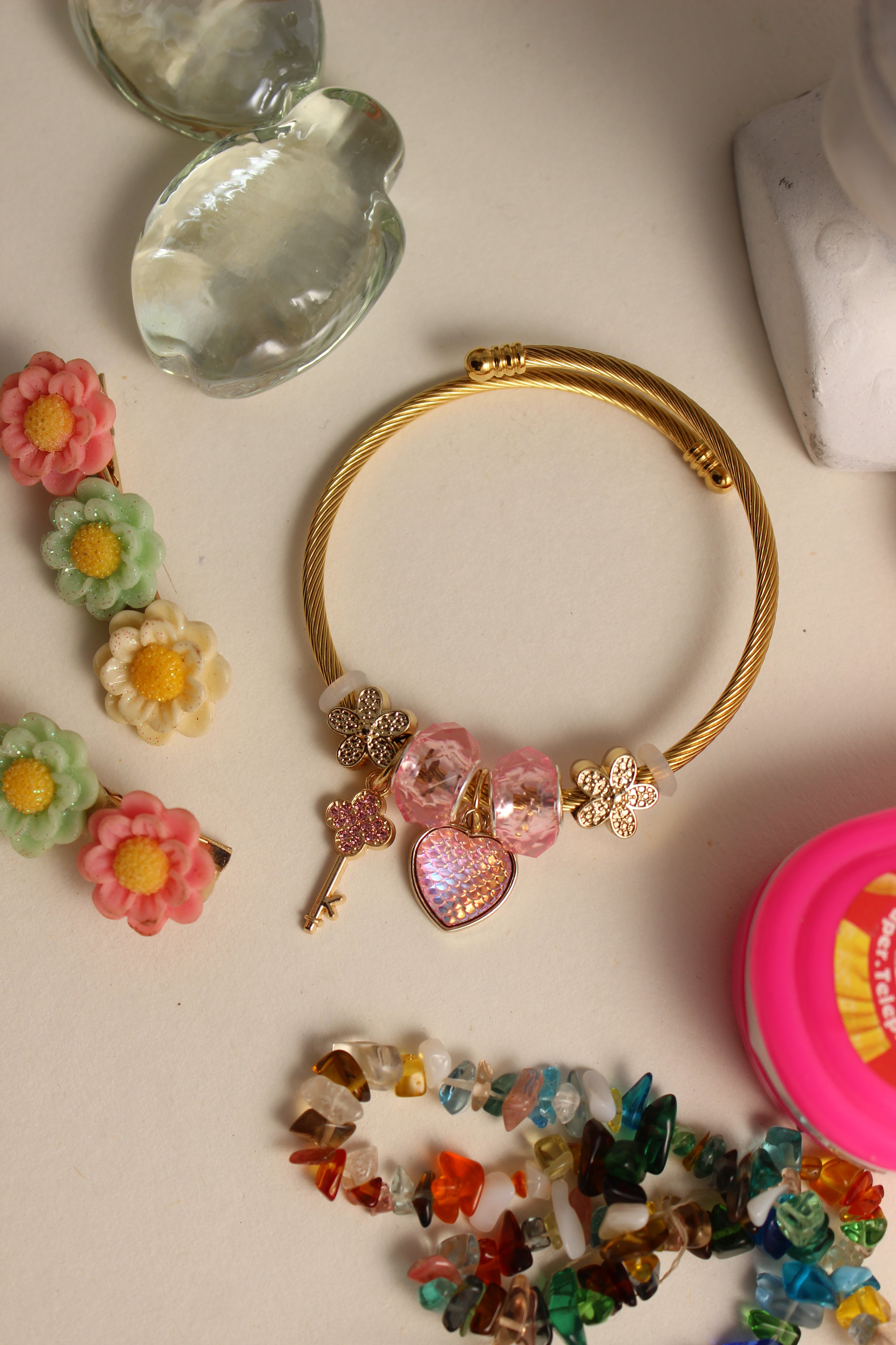 Secret Garden Bracelet on a white surface