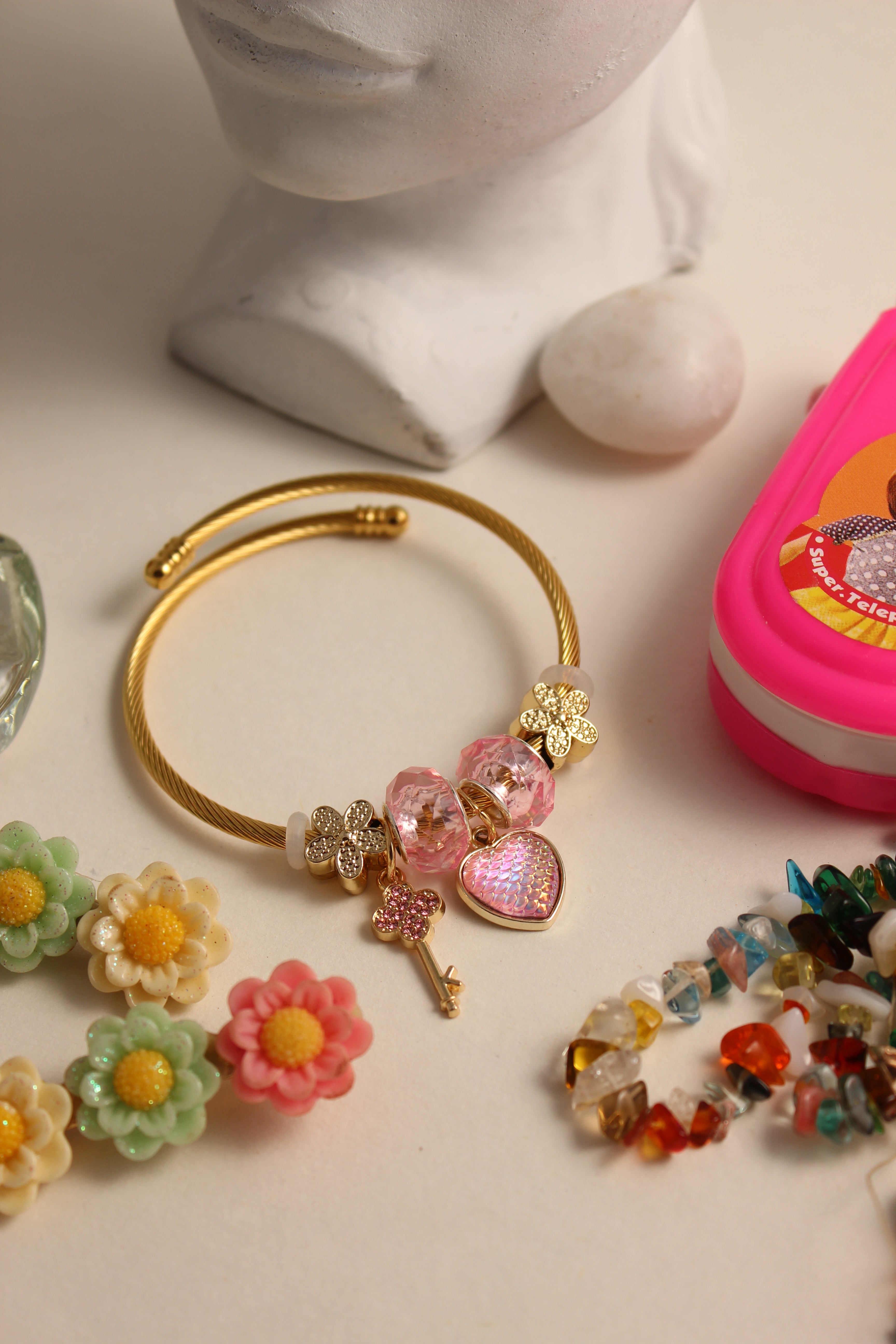 Secret Garden Bracelet on a light surface