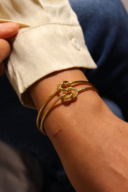 Eterna Knot Cuff Bracelet