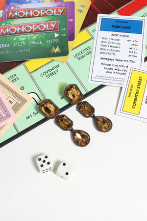 Midday Flame Earrings on a white background