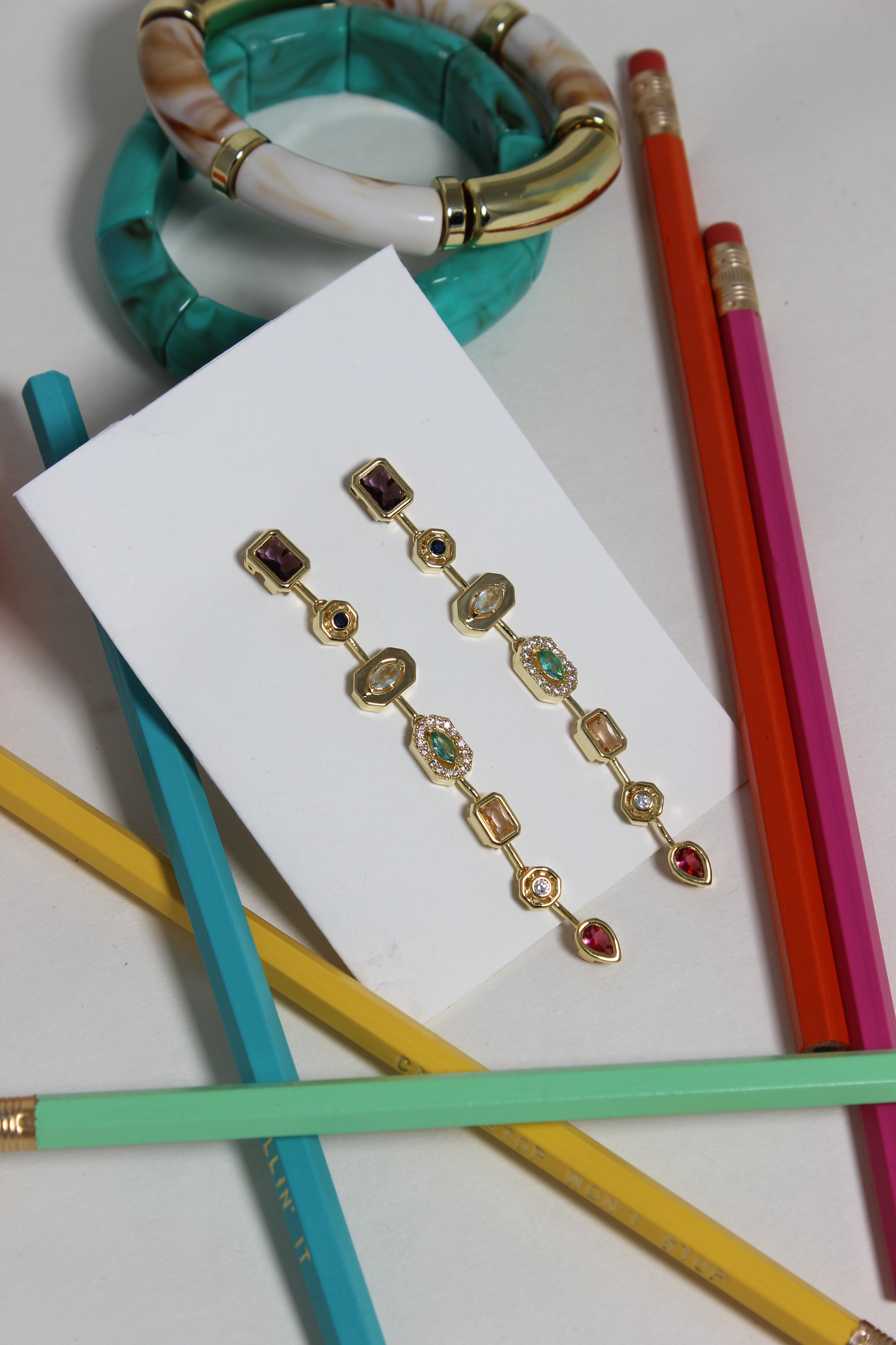 Pastel Pour Earrings