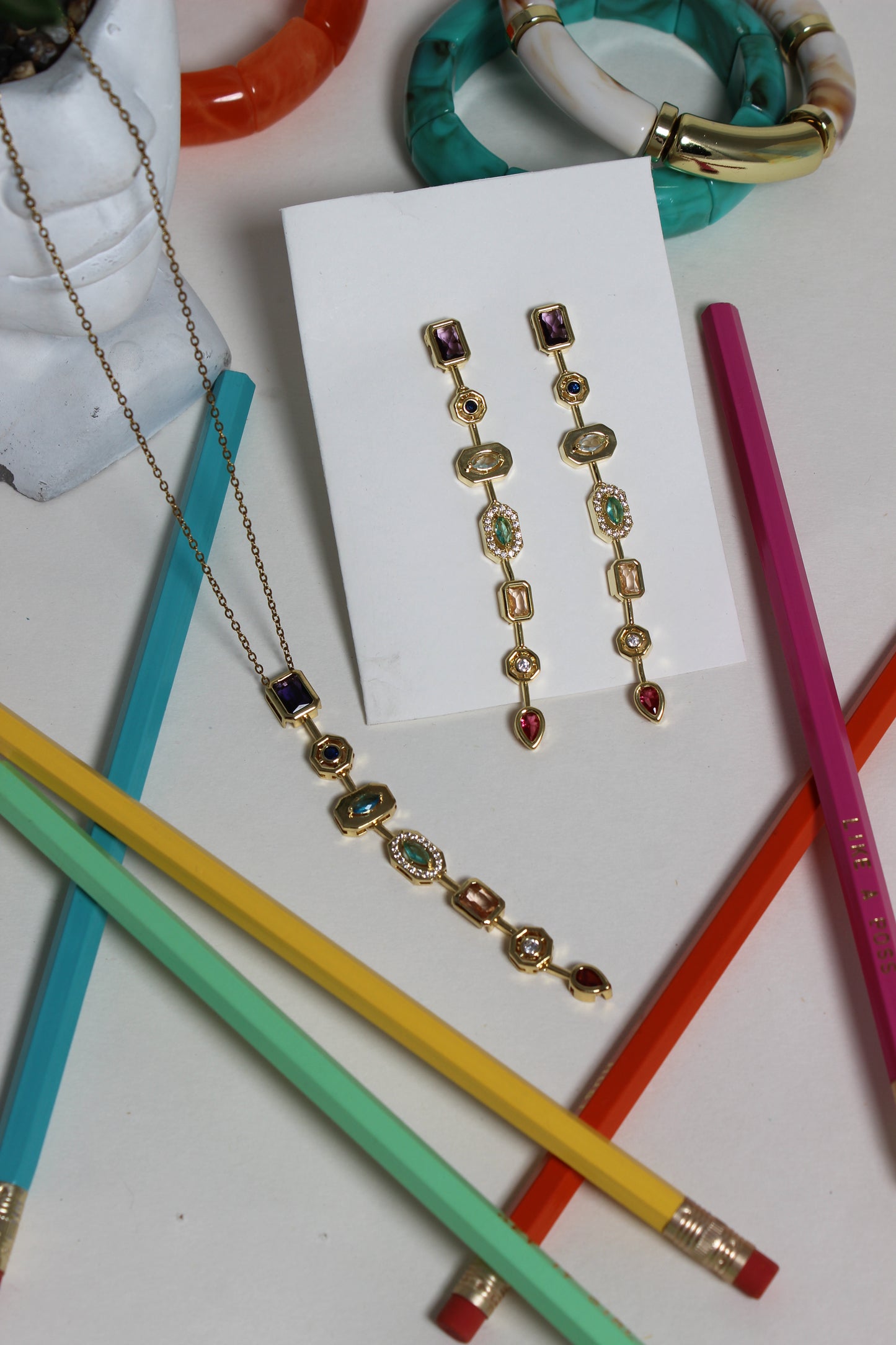 Pastel Pour Earrings