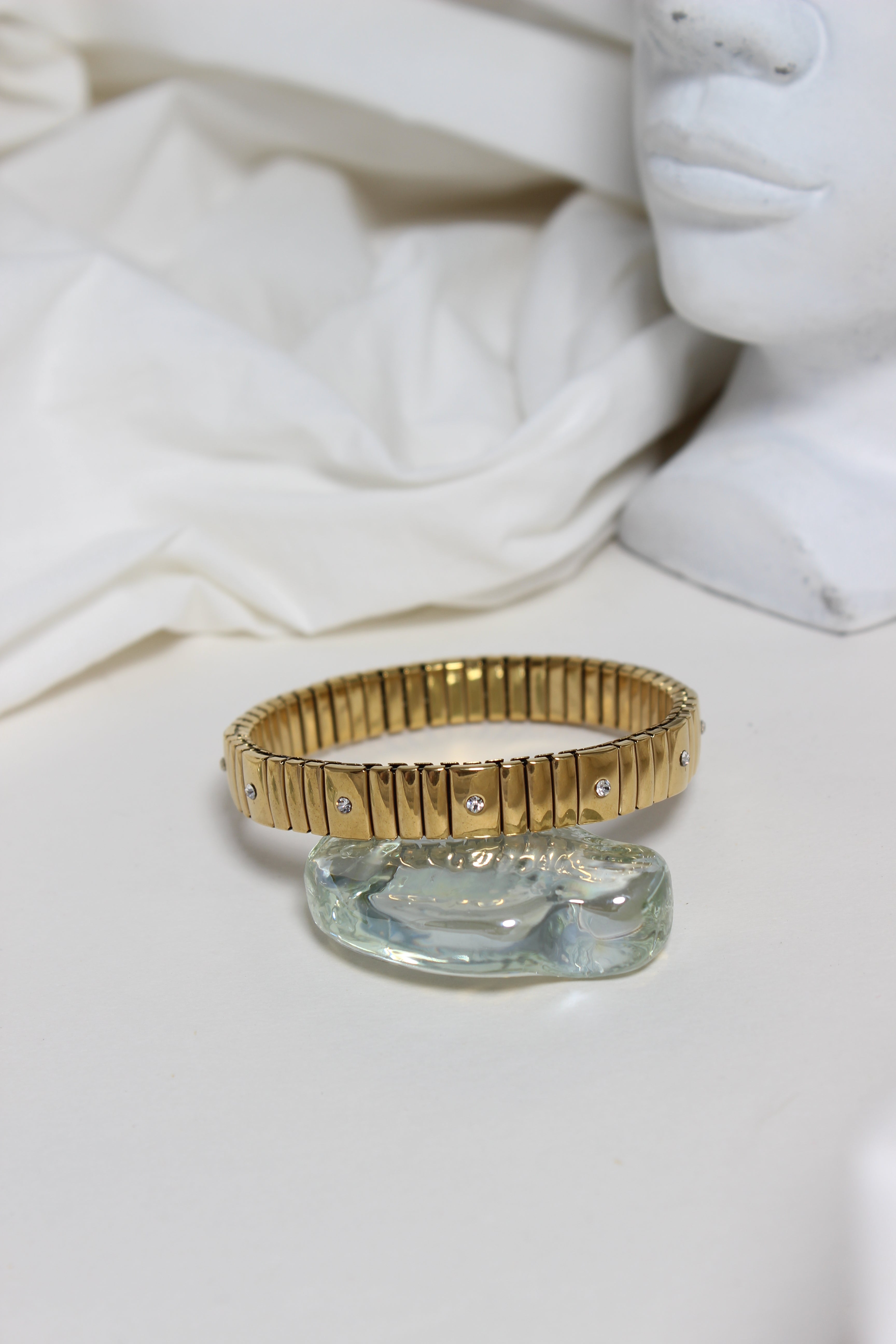 Midnight Spark Bracelet on a white surface