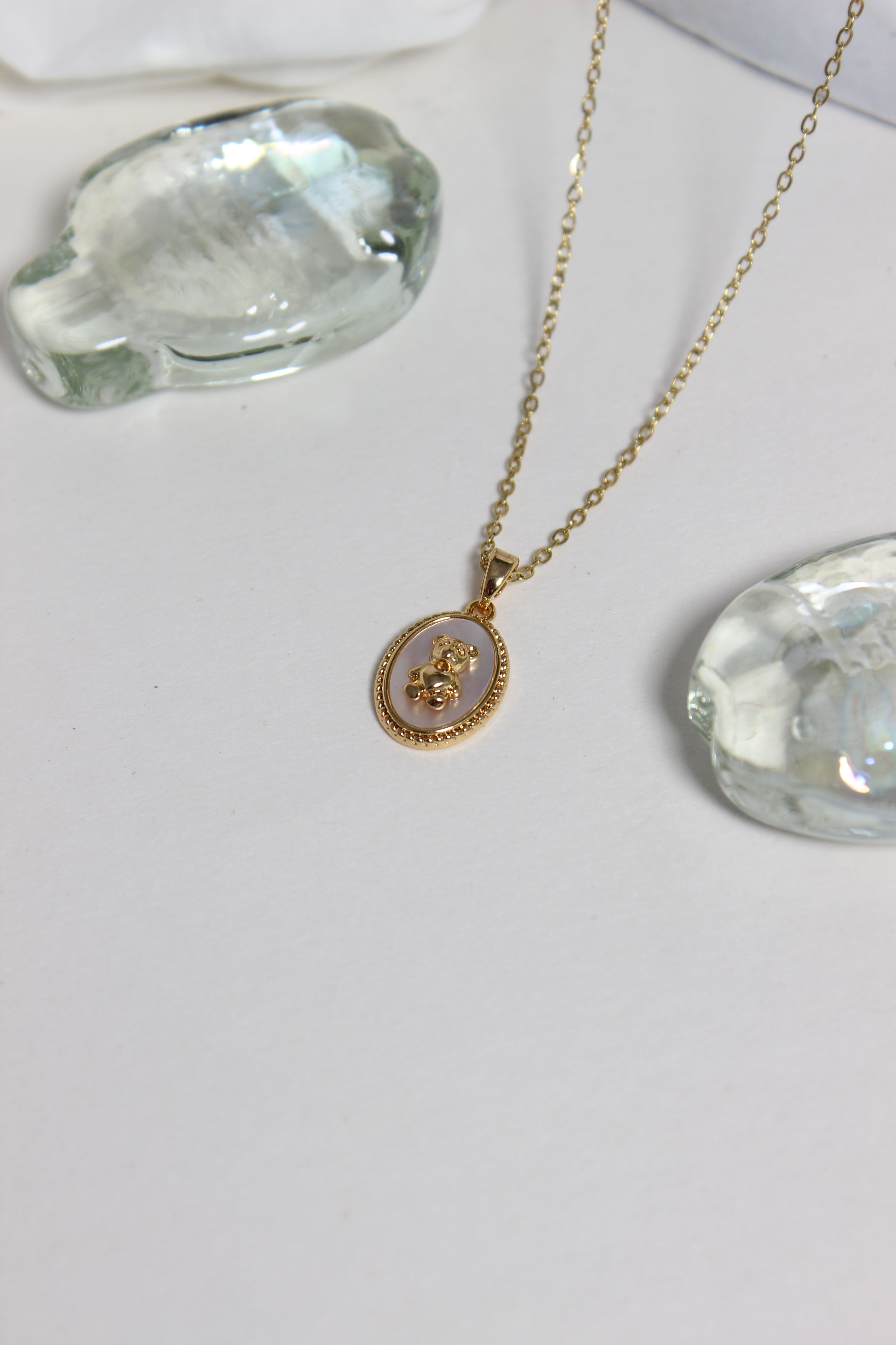 Cuddle Pearl Pendant Necklace on a white background