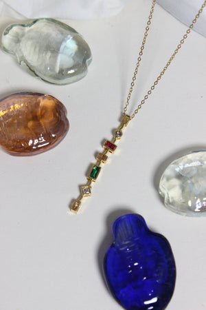 Chromatique Necklace on a white surface