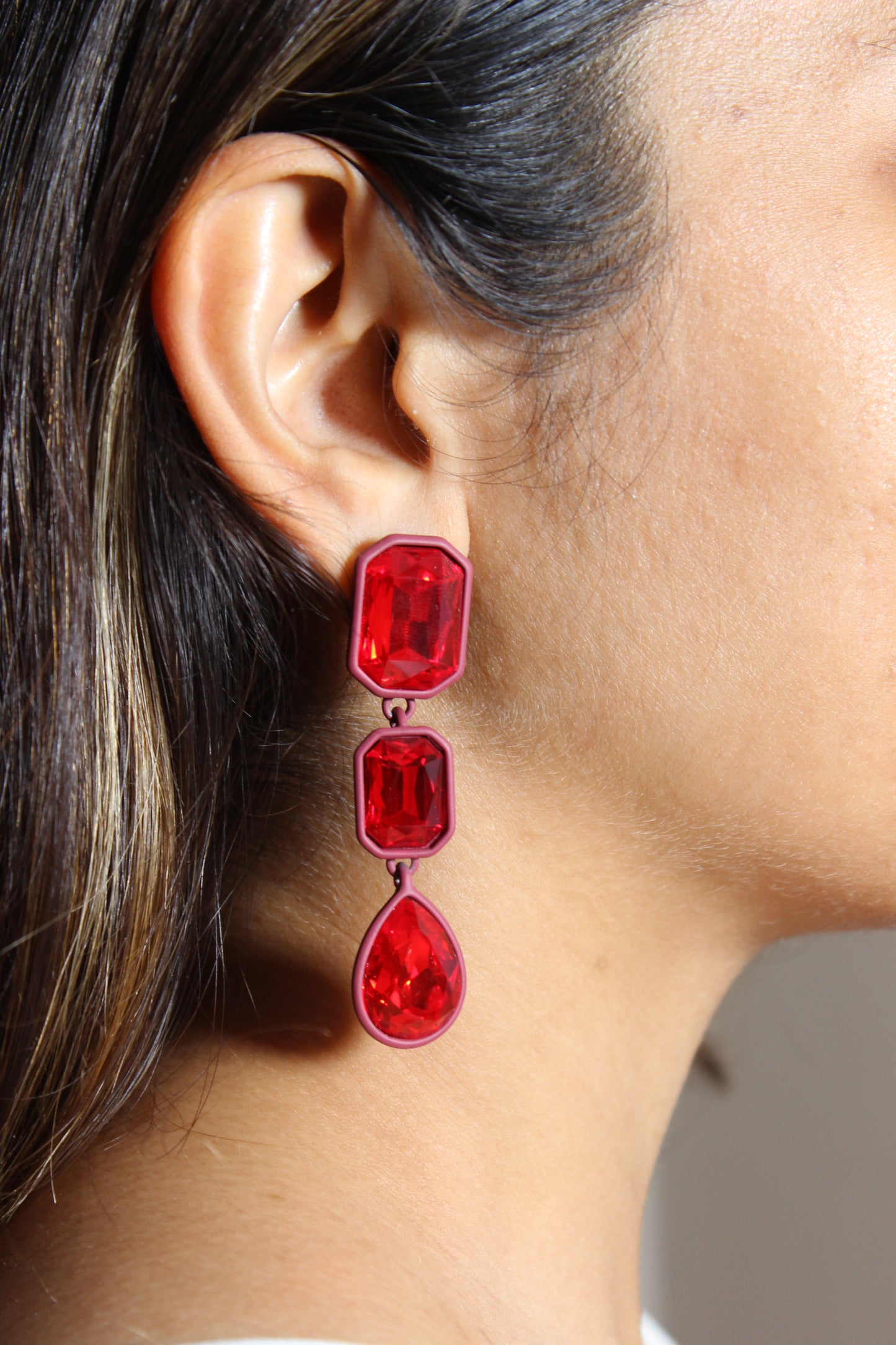 Scarlet Flame Earrings
