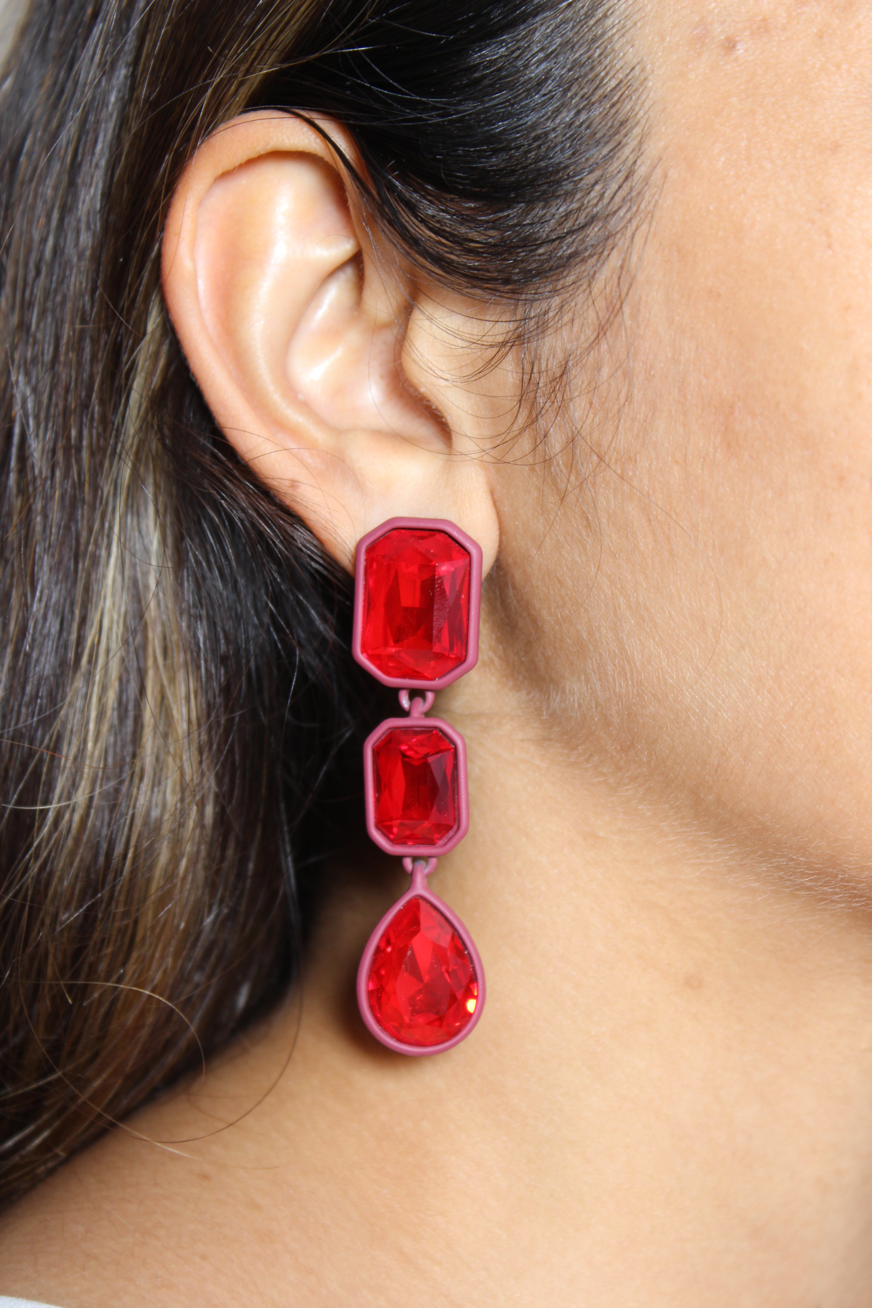 Scarlet Flame Earrings