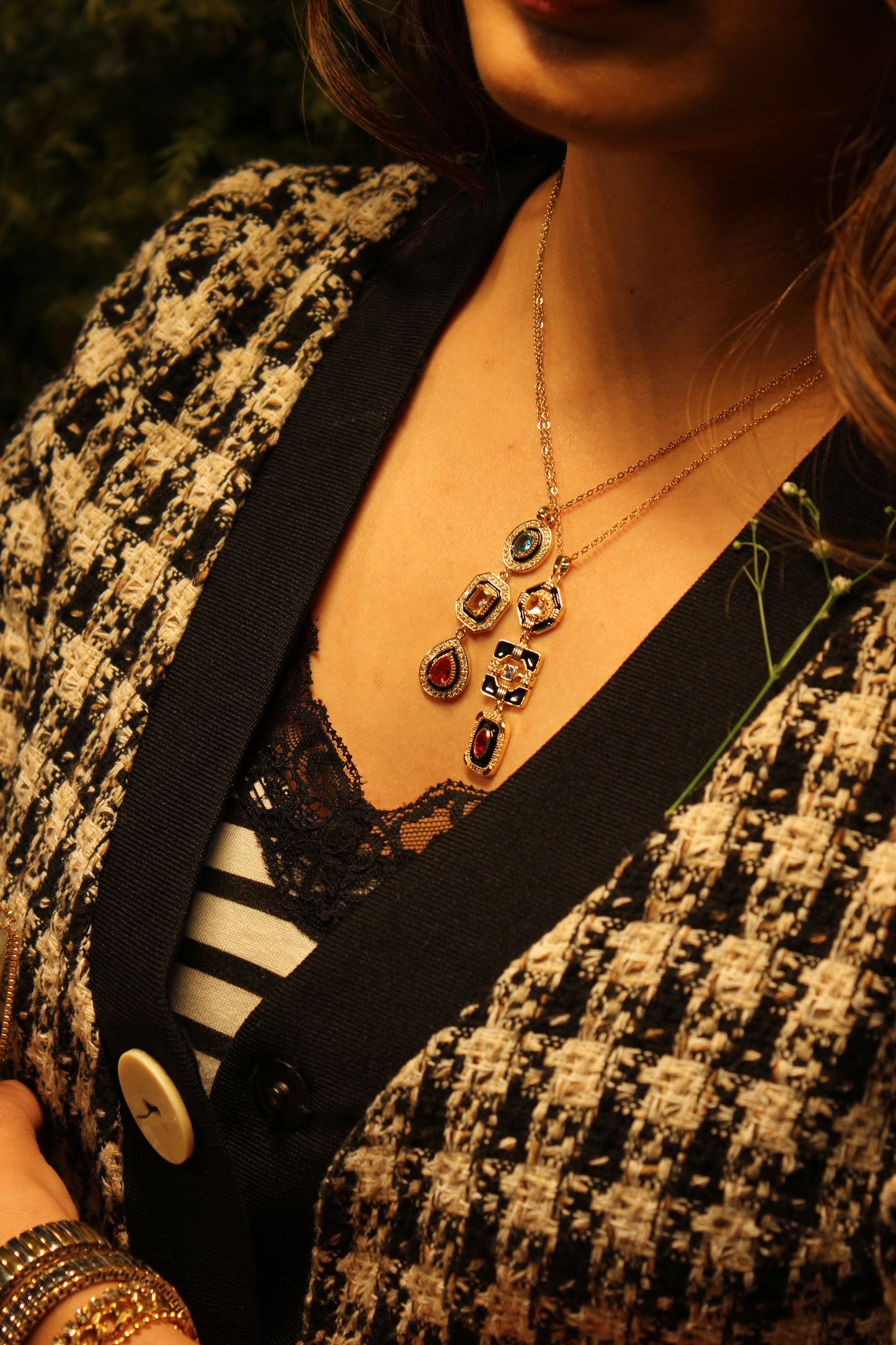 Noir Gem Necklace