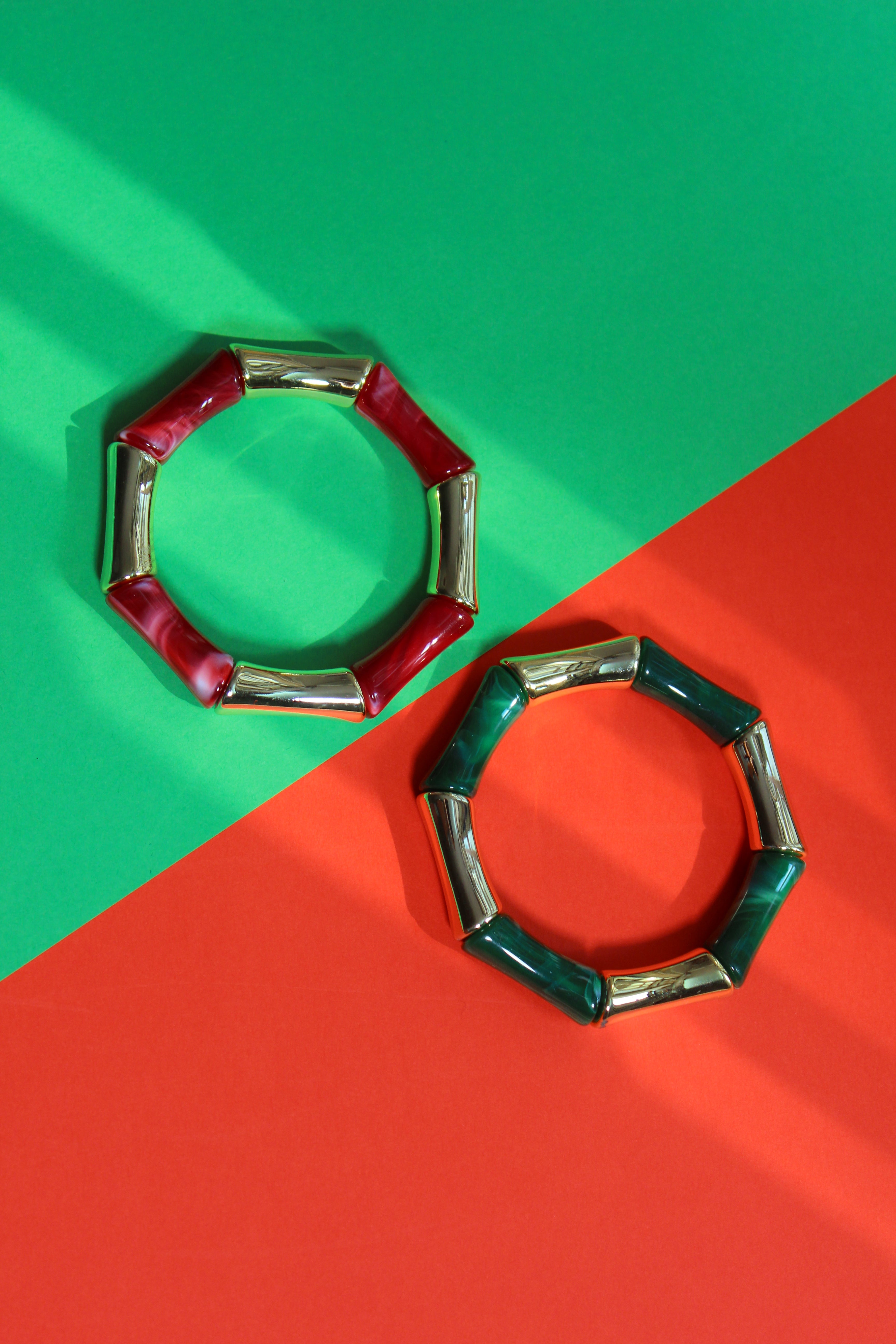 Cherry Forest Bloom Bangle Bracelets