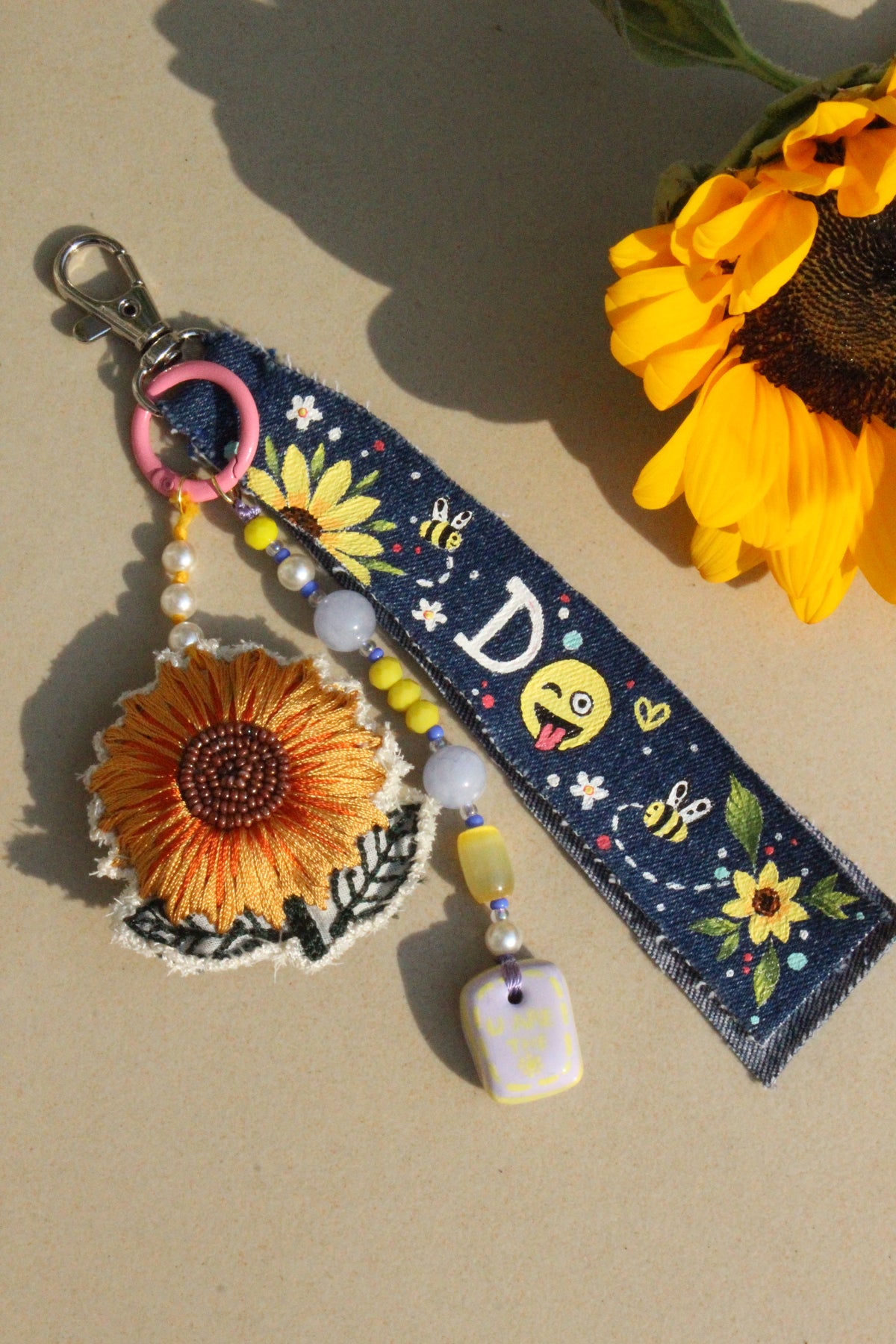 Sunshine Bloom Bag Charm