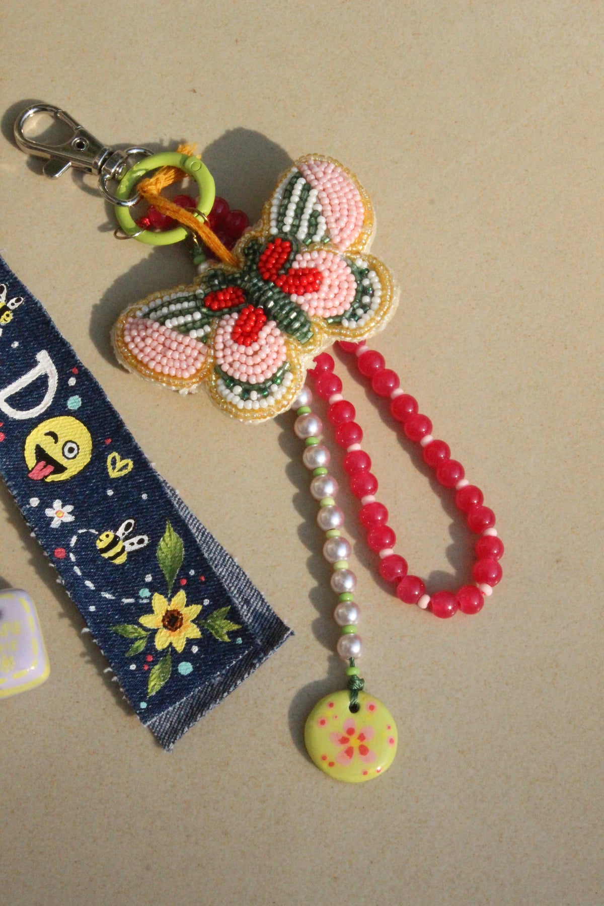 Cherry Buttercup Bag Charm