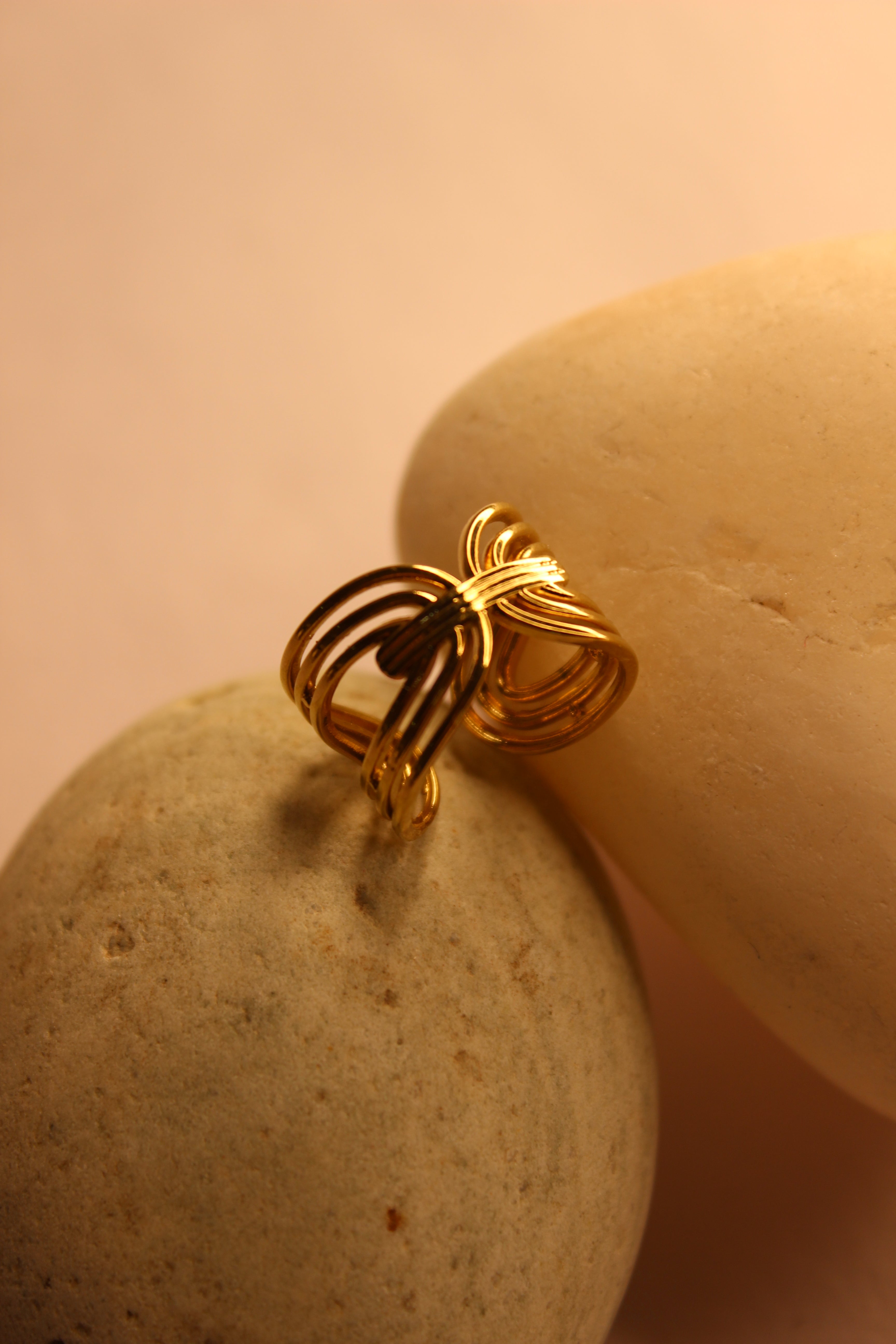 Lume Ring on a stone surface