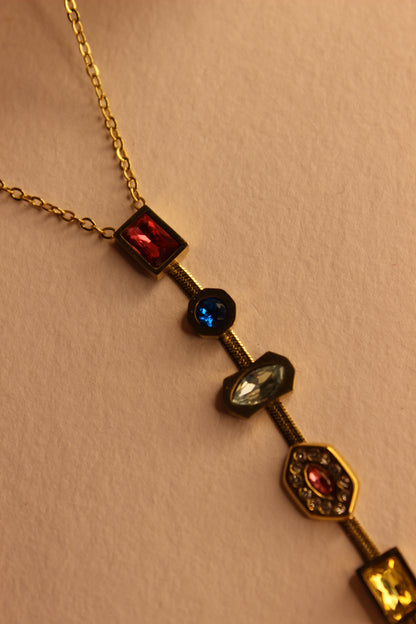 Gemline Necklace on a light brown background