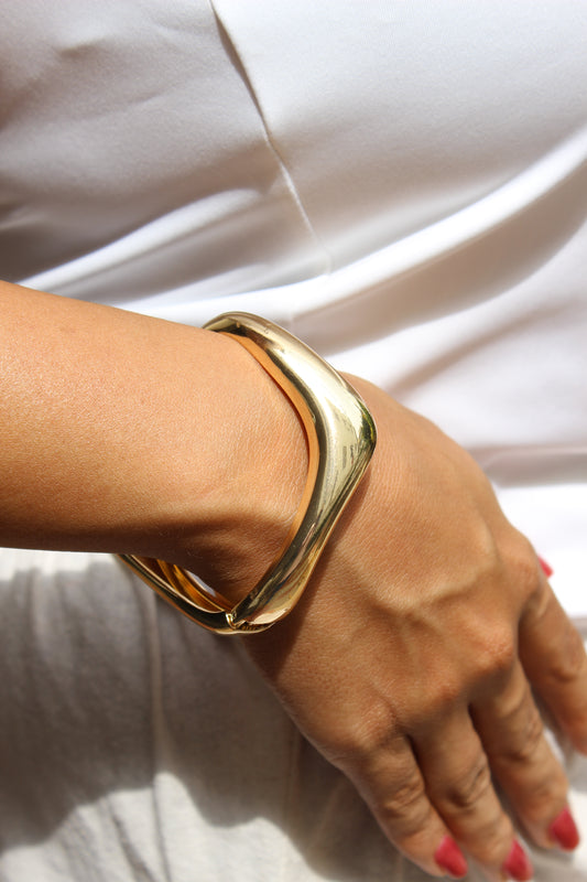 Velda Bracelet on a wrist with a white background