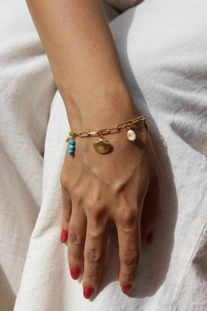 Drifted Charms Bracelet on a white background