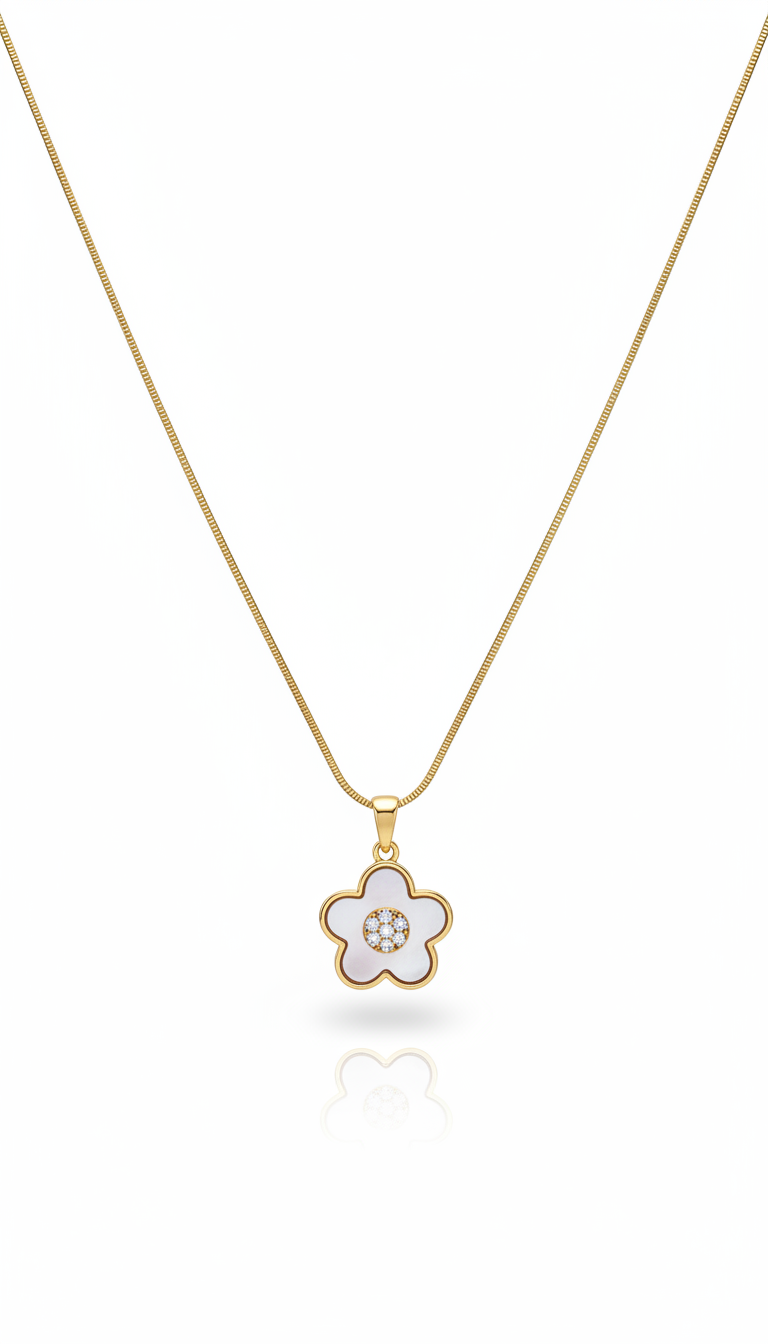 Moonflower Pendant Necklace