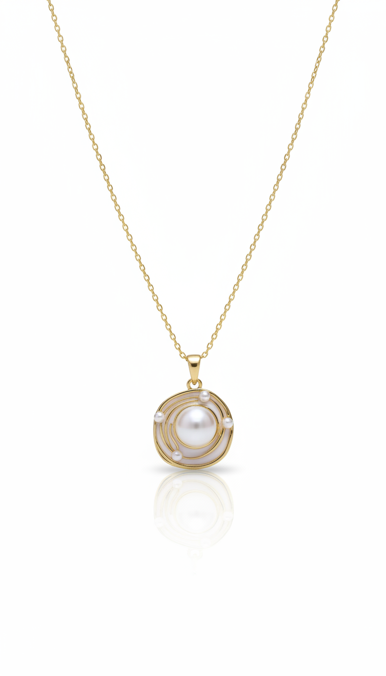 Bound in Pearl Pendant Necklace