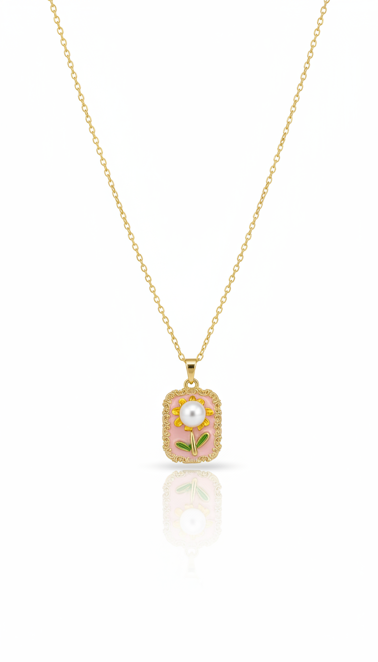 Petal of the Ocean Pendant Necklace