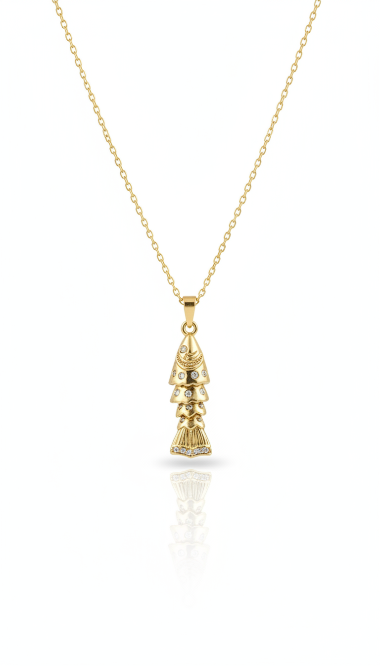 Ripple Tail Pendant Necklace