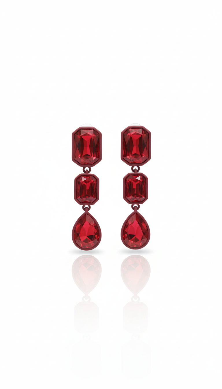 Scarlet Flame Earrings