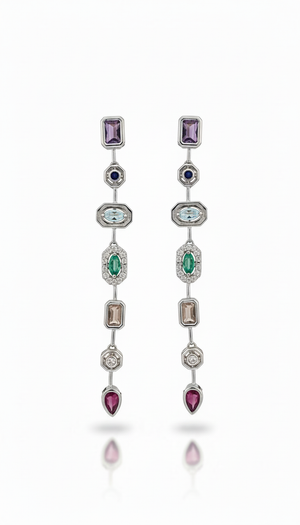 Argent Pastel Pour Earrings