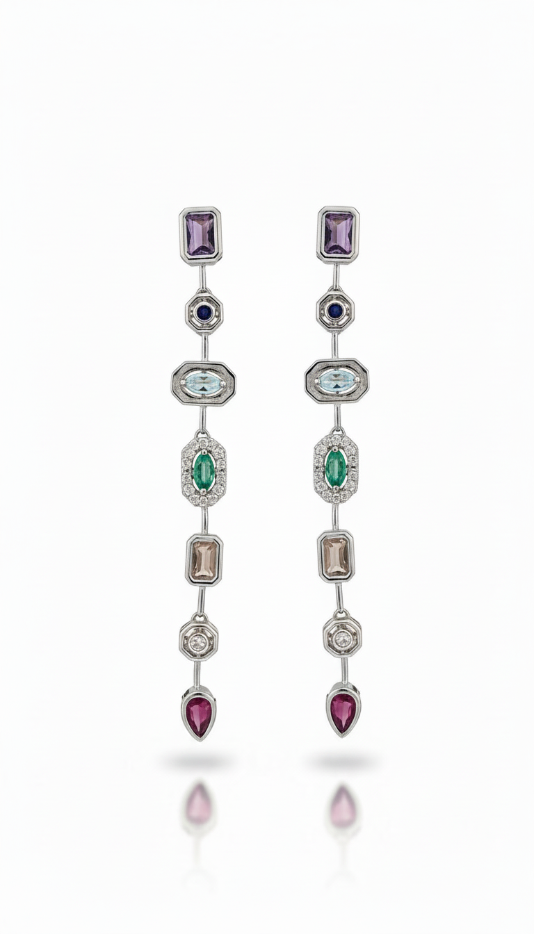 Argent Pastel Pour Earrings