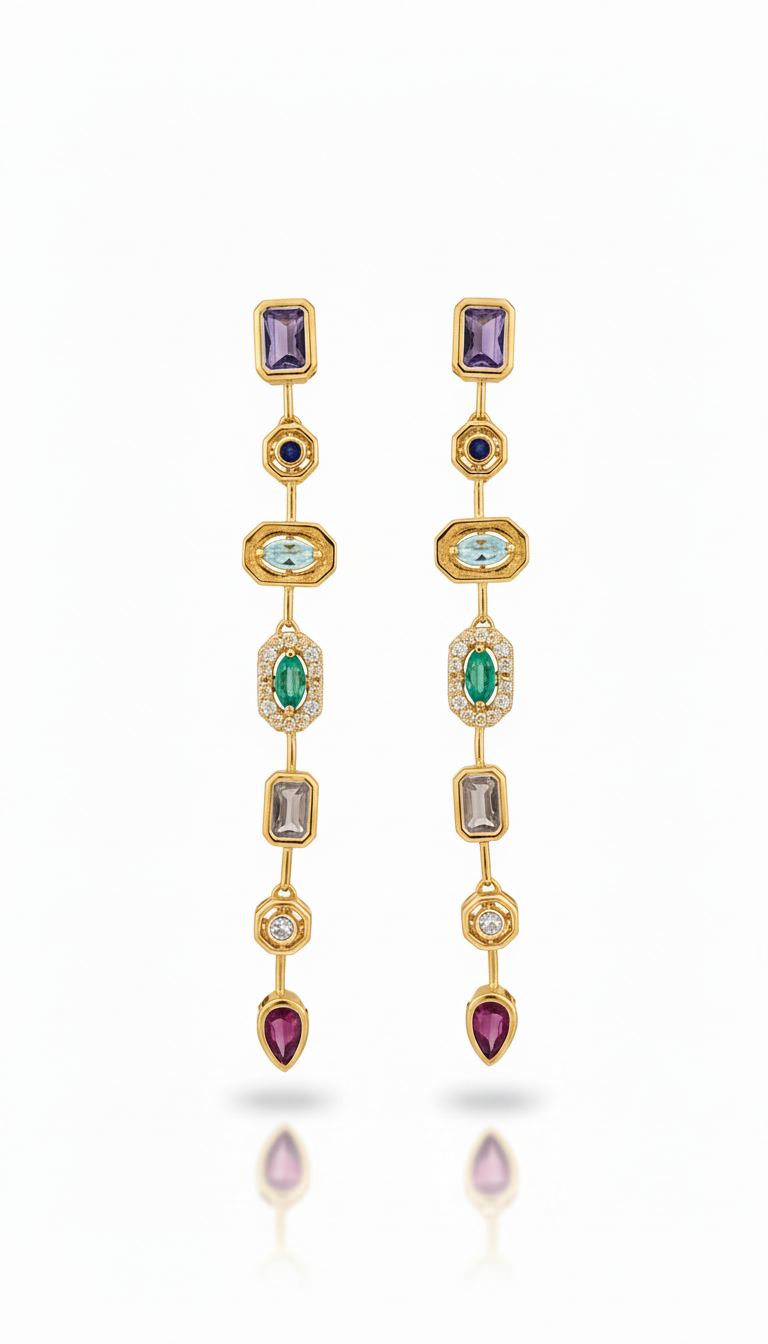 Pastel Pour Earrings