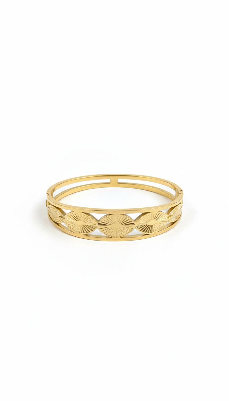 Sunburst Bangle Bracelet