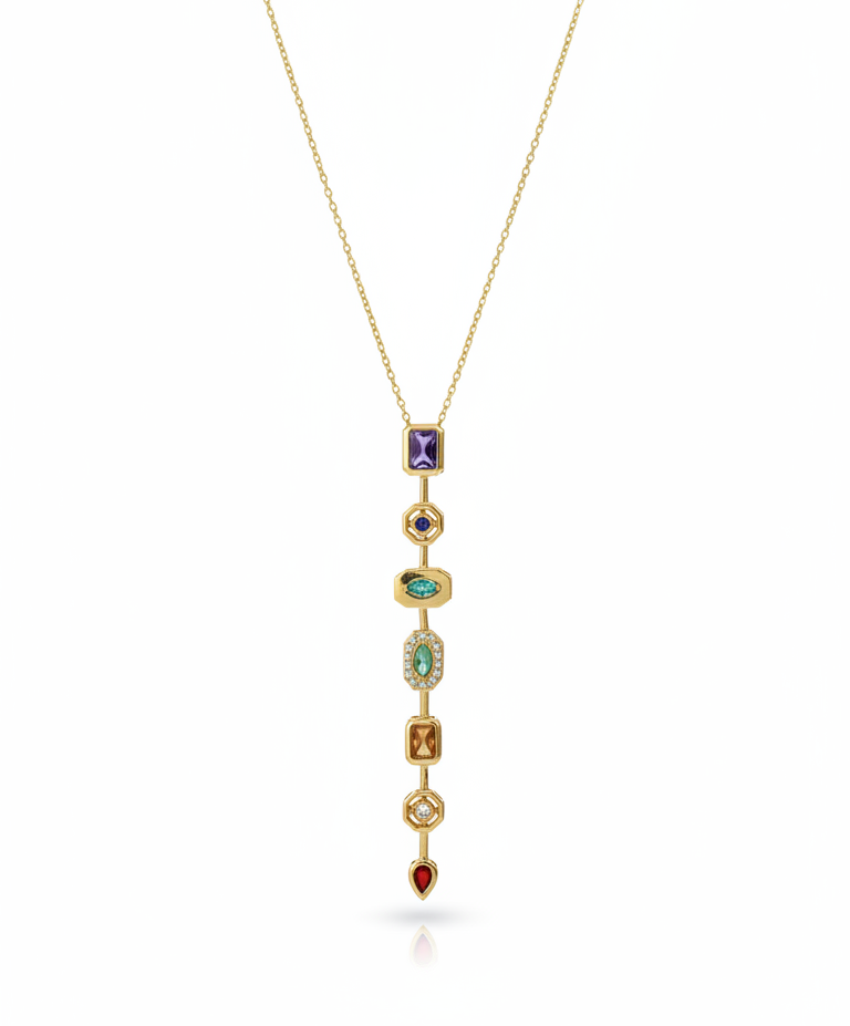 Pastel Pour Necklace