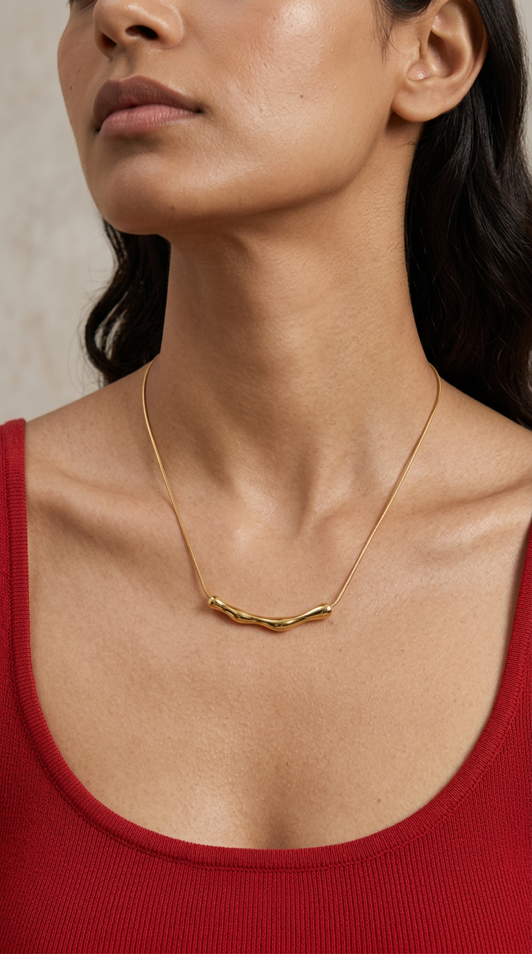 Fluid Arc Necklace