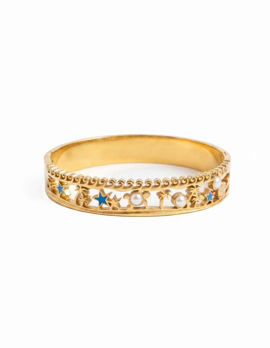 Coastline Bangle Bracelet