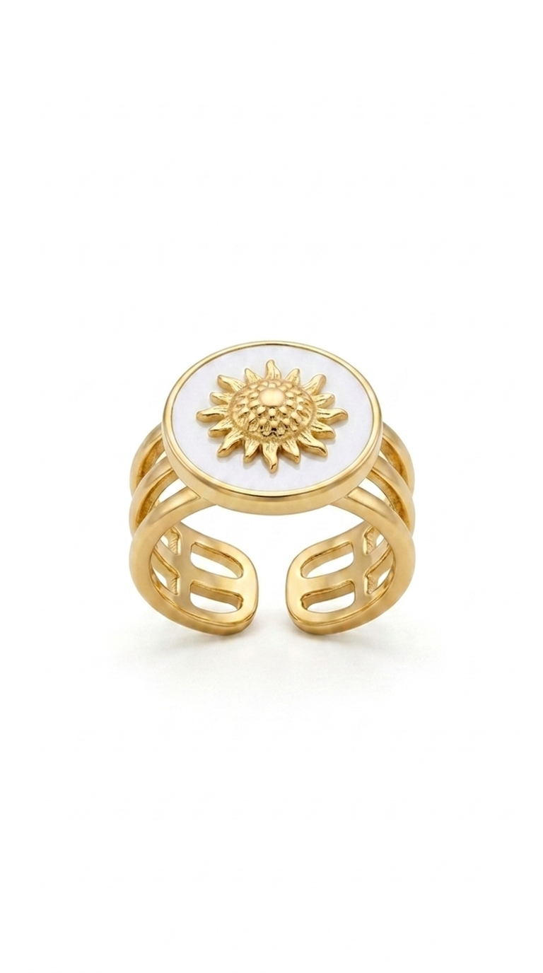 Solar White Ring