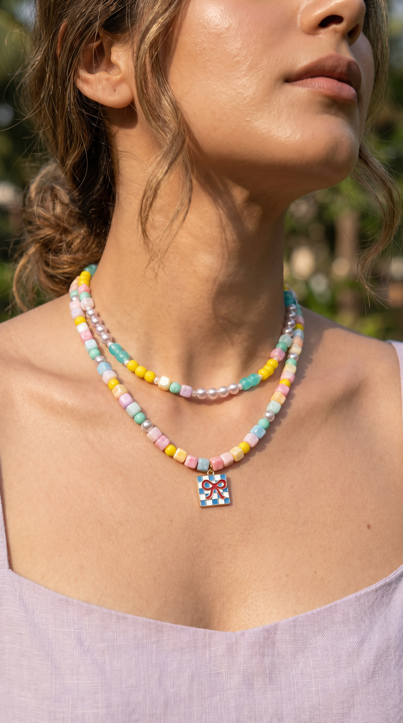 Candy Colada Layered Beaded Necklace